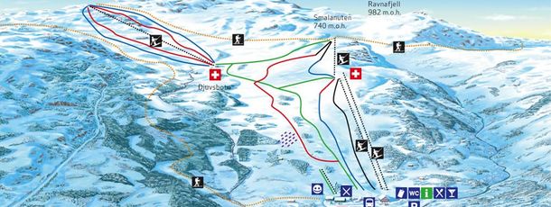 Information about the ski resort Sauda