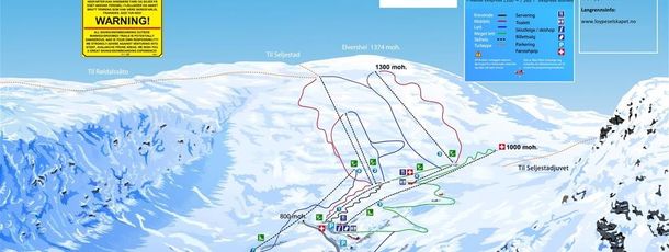 Detaillierte Infos zum Skiurlaub im Skigebiet Røldal Skisenter