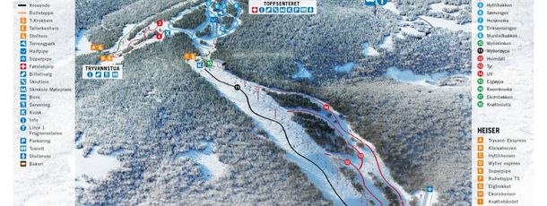Detaillierte Infos zum Skiurlaub im Skigebiet Oslo Vinterpark Tryvann