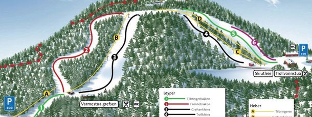 Information about the ski resort Oslo Skisenter Grefsen