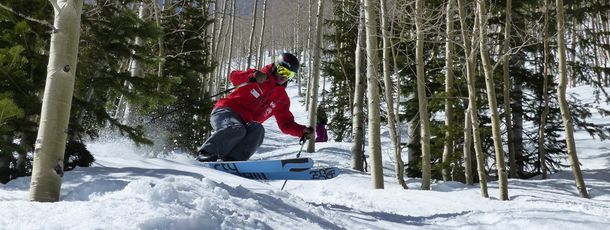 Treeskiing am Aspen Mountain