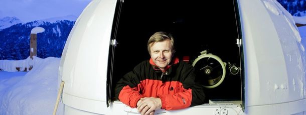 Robotische Kuppel im Winter