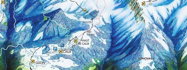 Information about the ski resort Rochers de Naye Caux
