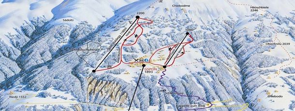 Detaillierte Infos zum Skiurlaub im Skigebiet Staldenried Gspon