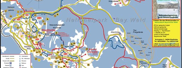 Detaillierte Infos zum Langlauf und den Loipen im Langlaufgebiet St. Oswald Riedlhütte