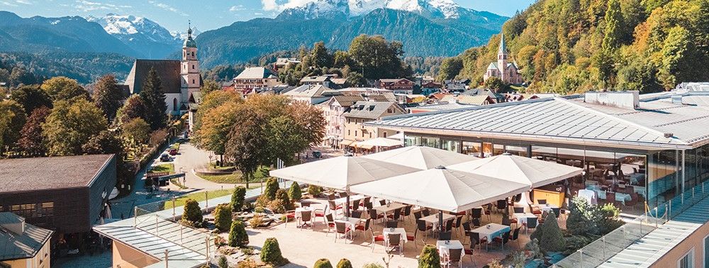 Terrasse des Restaurants Panorama im Haus