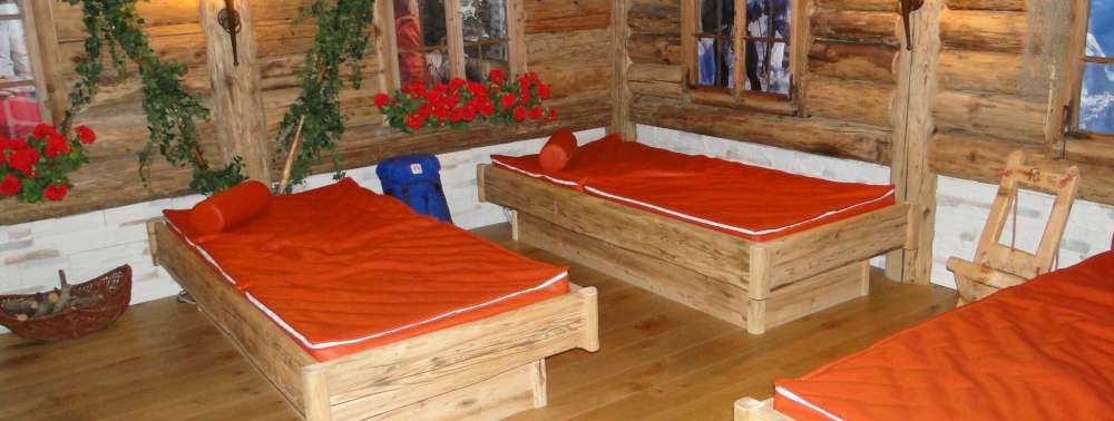 Ruheraum mit Wasserbetten