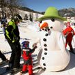 The ski resort is perfectly suited for families.