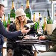 Kaviar und Champagner in der Krone Eisbar in Lech