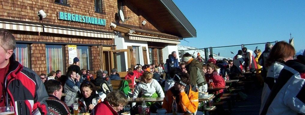 Sonnenterrasse des Bergrestaurants!