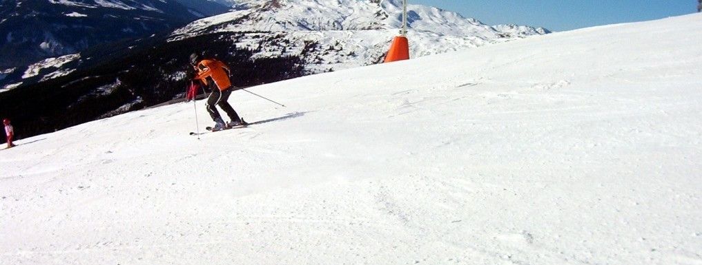 Abfahrt Nr. 1 zur Mittelstation der Wildkogelbahnen!