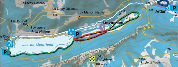 Loipenplan Vallée d'Aulps Montriond