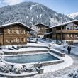 Winter im Bergdorf Vermala Gut im Montafon, Österreich