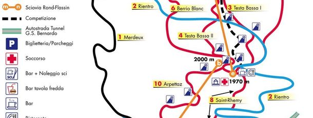 Information about the ski resort Crevacol Saint Rhemy en Bosses