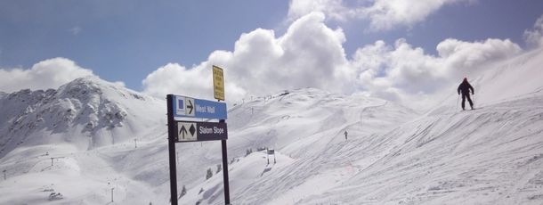 View of the resort's highest lift: Lenawee Mountain Lift.