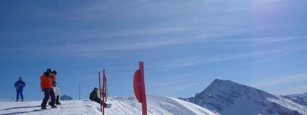 Kurz vor den Tieschneehängen der Abfahrt Nr.1a.