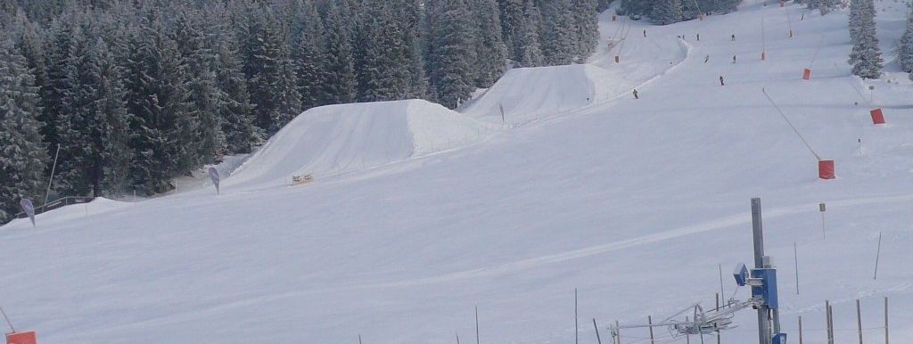 Kicker im Snowpark