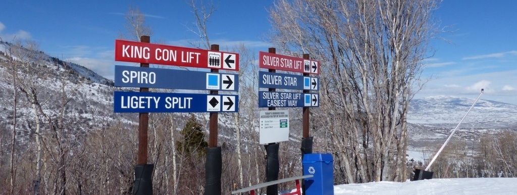 Gute Beschilderungen für eine bessere Orientierung im gesamten Skigebiet.