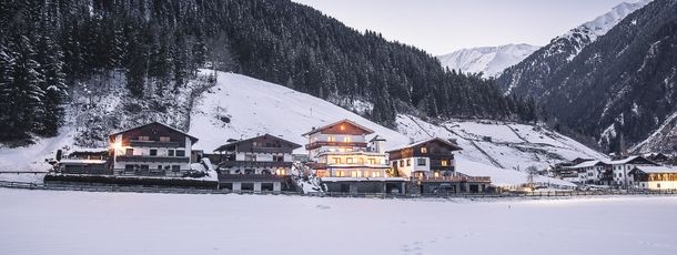 Gästehaus Kartnaller im Winter im Stubaital