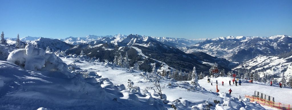 Fantastic view above the mountain station 