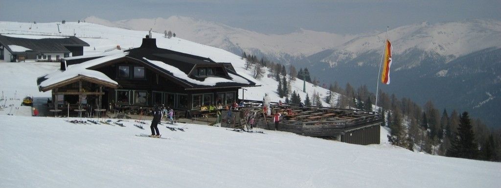 Nockalm hut at the Nockalm top station.