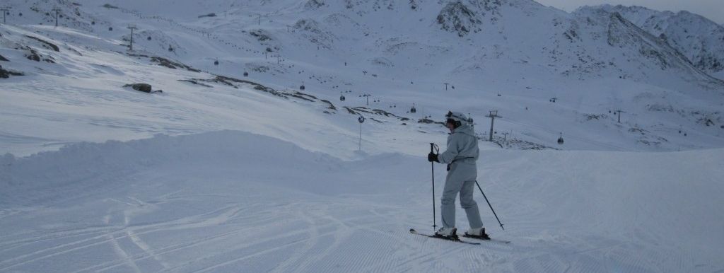 Blaue Piste 24 von der Großen Karbahn in Hochgurgl!