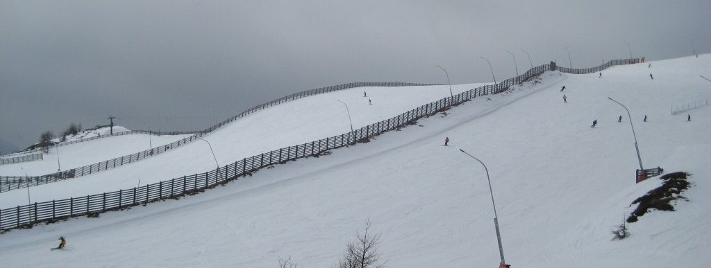 Blick auf die Pisten 6,7 und 9