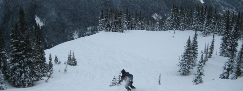 Ratfink Double Black Diamond Piste in Richtung des Harmony Sesselliftes!