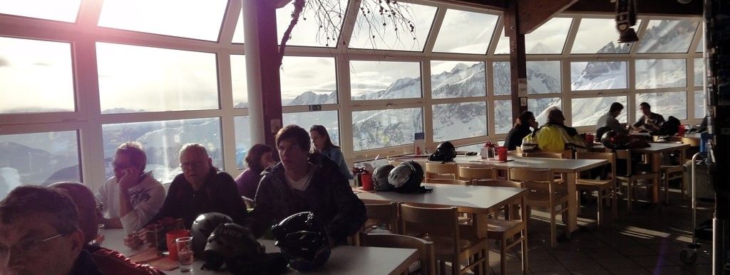 Das Panoramarestaurant an der Bergstation der Bettmerhorn Gondel!