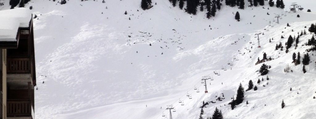 Blick auf die kurzen Off-Piste-Hänge im Riederfurka Teilgebiet!
