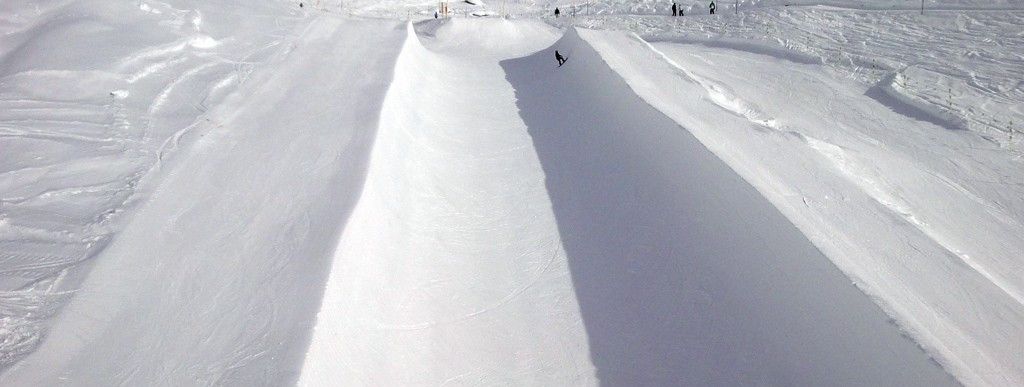 Die Halfpipe der Aletsch Arena gehört zu den besten und größten im Alpenraum.