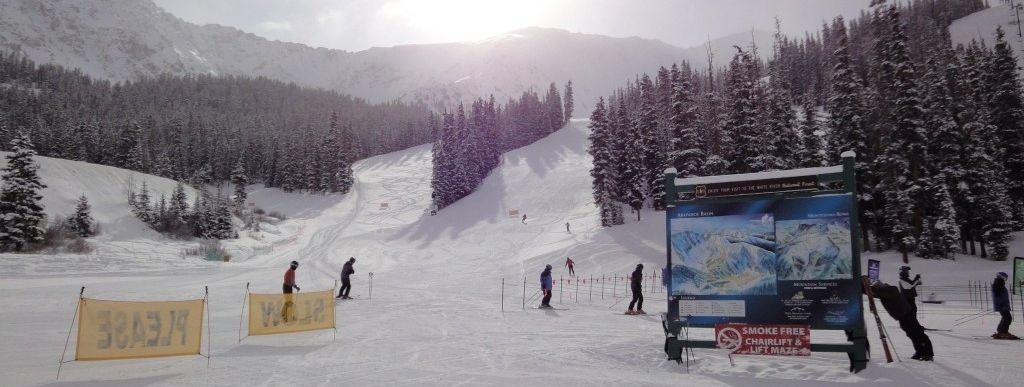 An der Talstation von Arapahoe Basin!