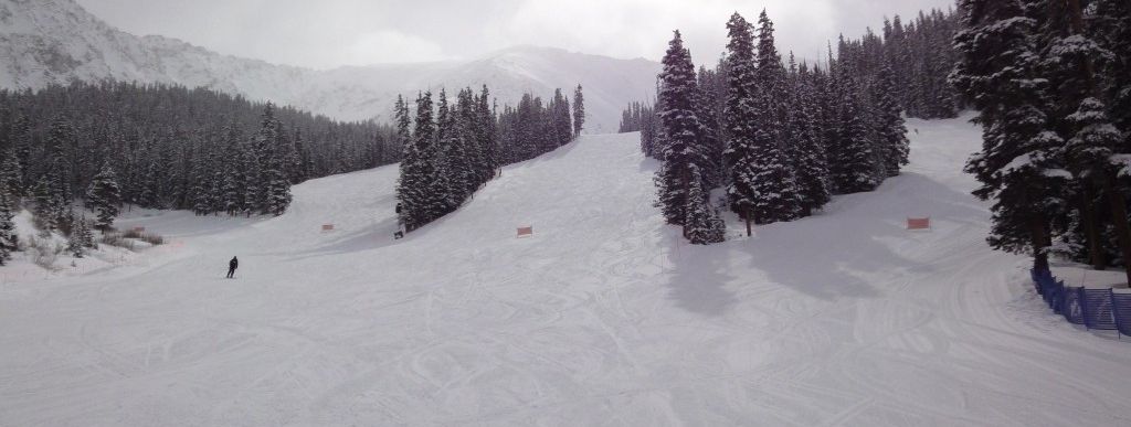 Blick auf die Abfahrten Sundance, High-Noon und Ramrod!