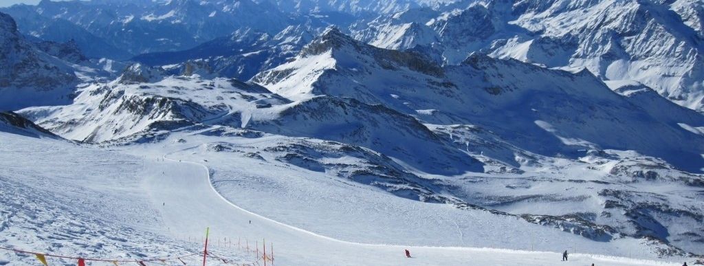 Breite Abfahrt 7 vom Plateau Rosa!