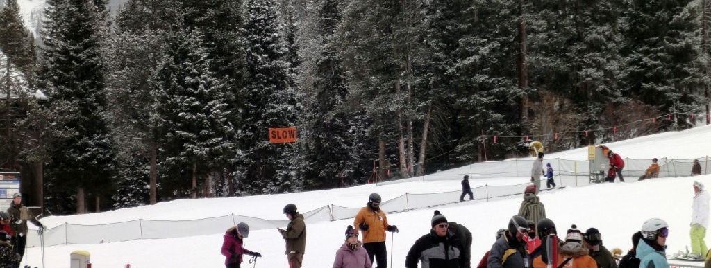 Ein kleines Übungsgelände am American Eagle Lift!