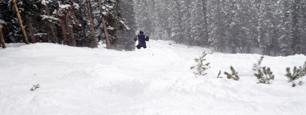 Wer die östlichen Abfahrten von Copper Mountain entdecken möchte, der muss Erfahrung im Tiefschneefahren mitbringen.