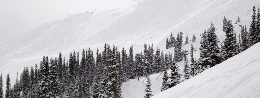 Blick von der Bergstation des American Flyer auf Copper Peak (3792 m)!