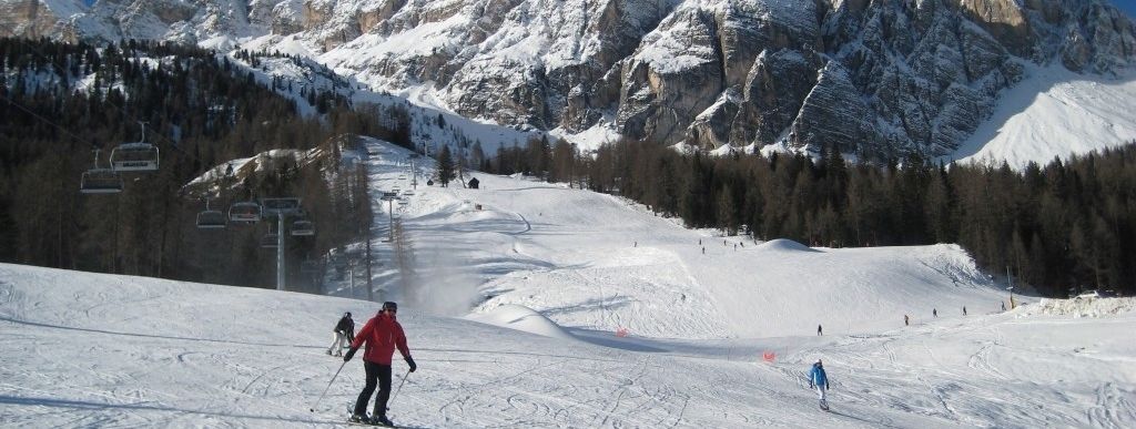 Anfängergebiet um den Sessellift Roncato Festis!