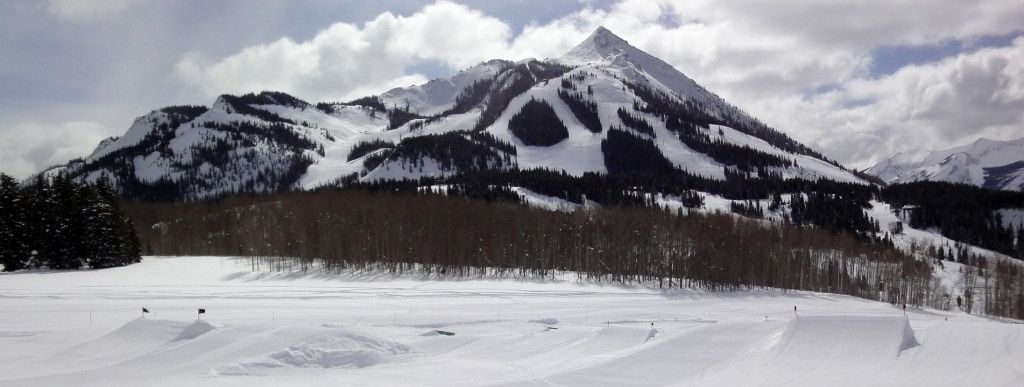Blick auf das Skigebiet am Mt. Crested Butte!