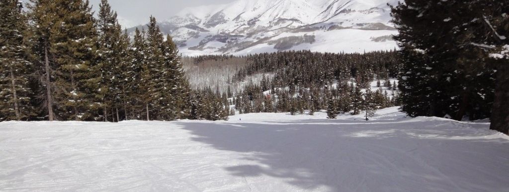 Ideal zum Üben mit dem Nachwuchs: Die einfache (in USA grün markierte) Piste Mineral Point!