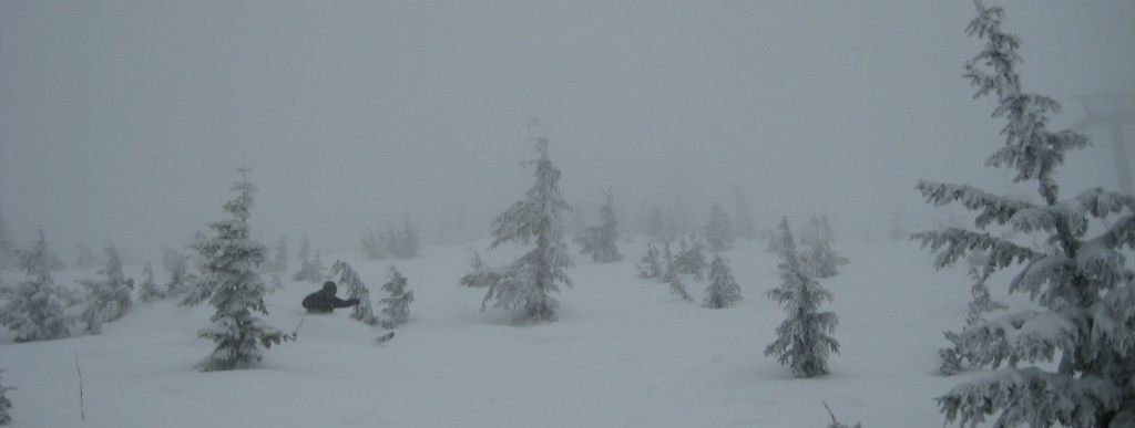 Powder in der TOP GUN Abfahrt!