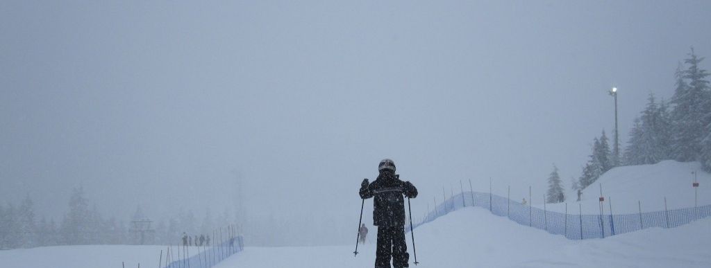 Kleiner Snowpark neben dem unteren Teilstück der einfachen COLLINS Abfahrt (2)!