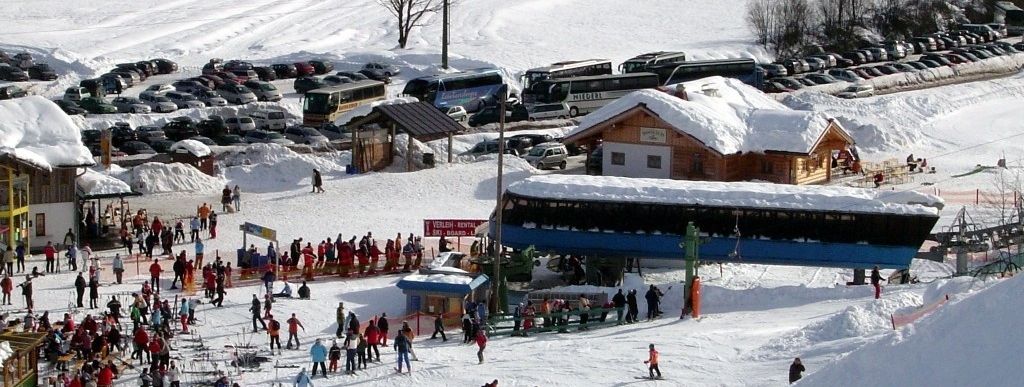 Blick auf Talstation Hornspitzbahn!