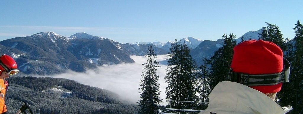 Blick von Bergstation 6er Sesselbahn Hornspitz!