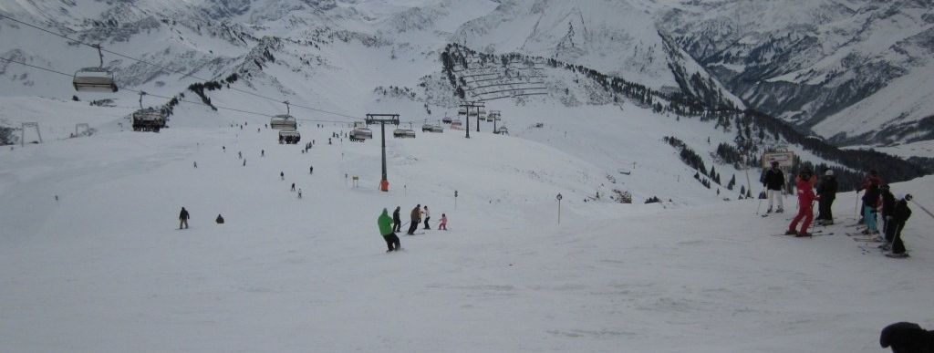 Blick auf den Bregenzerwald von der Bergstation der Gondelbahn!