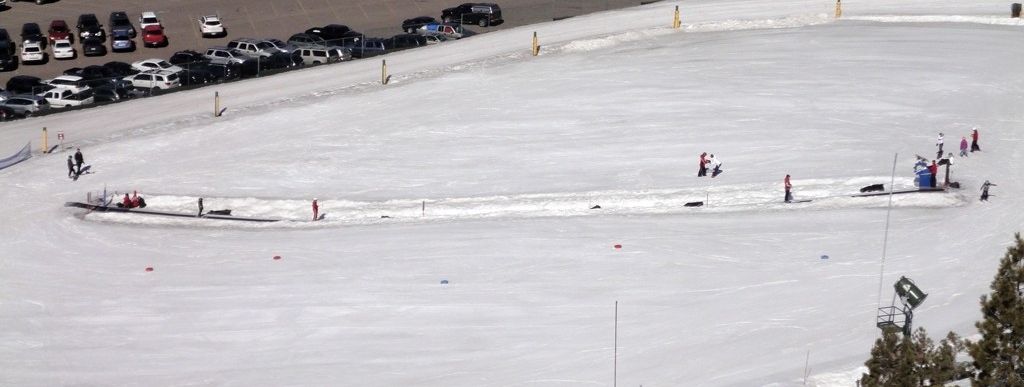 An der Talstation des Gunbarrel Lifts befindet sich ein schönes Übungsgelände für Kinder.