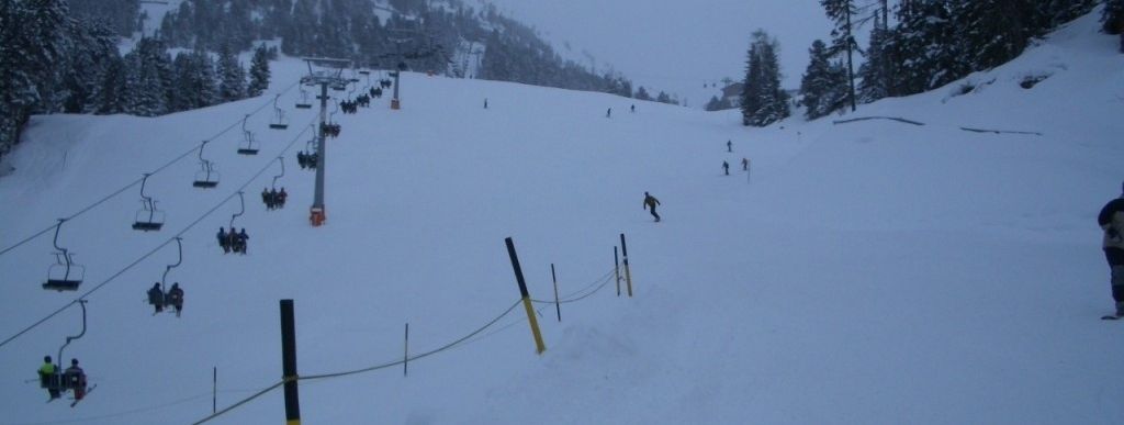 Blick auf rote Piste Nr. 4!