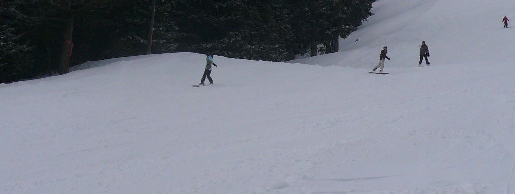 Boarder auf der Knobel FIS-Slalom-Strecke (3)!