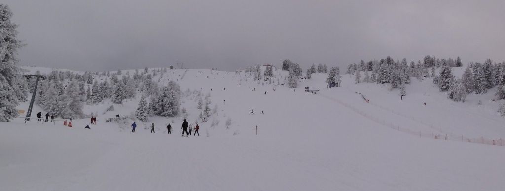 Blick auf die Piste 3.