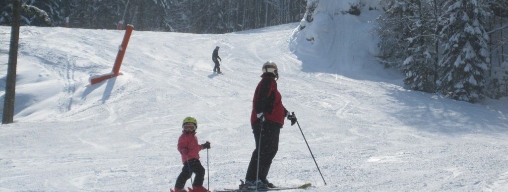 Rot markierte Talabfahrt!